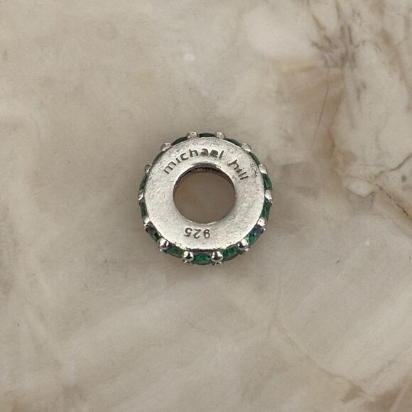Michael Hill 925 Sterling Silver & Emerald Charm Bead - Picture 4 of 5